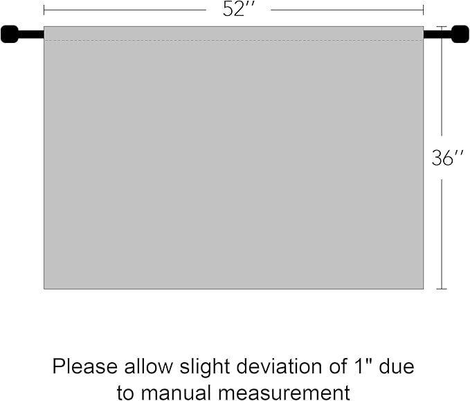 RYB HOME Kitchen Curtains Blackout - Small Window Curtains Thermal Insulated Blackout Privacy Drapes for Kids Nursery Bedroom Basement Cafe Tier, W 52 x L 36, Dusty Rose, 2 Panels