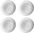 Drain Hair Catcher,Drain Stoper,Shower Drain Cover for Bathtub, Kitchen Sink Strainer, Stainless Steel Bathroom Sink, Drain Stopper with (4 PCS,White,2.1 in)