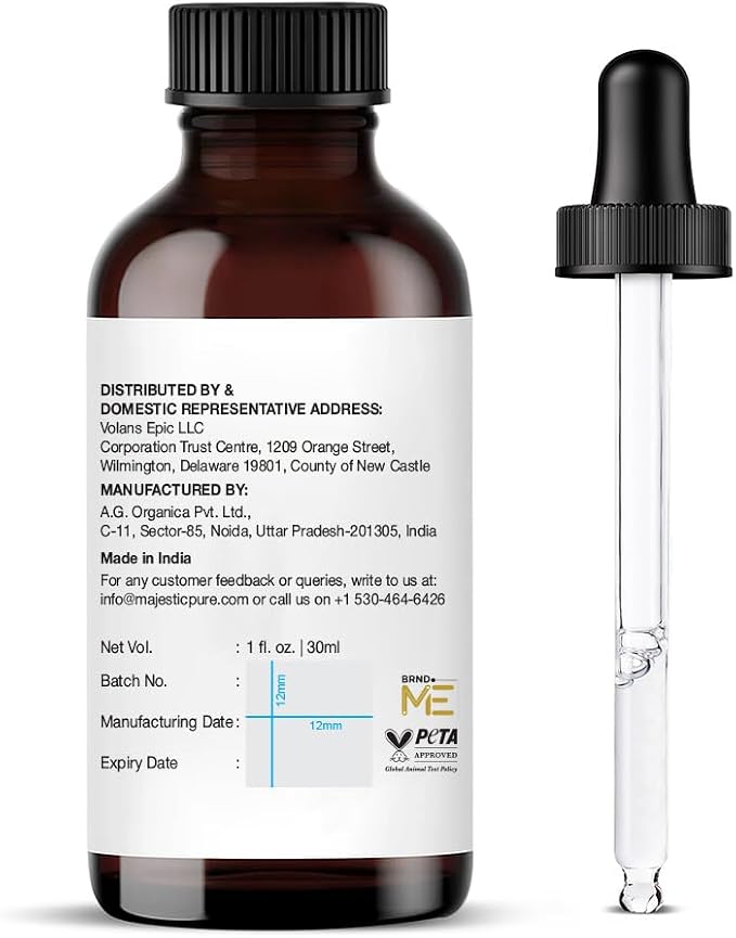 Majestic Pure Essential Oil with Glass Dropper - 100% Pure and Natural - Essential Oils for Diffuser, Aromatherapy, Soap and Candle Making, Sandalwood Essential Oil, Sandalwood Oil, 1 Fl Oz | 100% Natural Essentials Oils Ideal for Humidifier, Air Fresh...