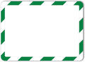 Tarifold Magnetic Safety Display Pockets, Letter Size, Green/White, 2 Pack | 2 magnetic safety display pockets, full magnetic backing, wide opening for quick updates, portrait or landscape, green/white