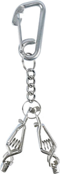 KUNN Glove Clip Stainless Steel Carabiner with Double-End Alligator Clip for Work Gloves, Glove Holder for Wall Mount