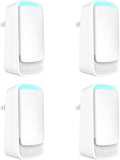 Plug In Air Ionizers - Negative Ion Technology Air Purifier - Quiet Operation Air Freshener for Home, Bedroom, Office, Garage Room - Portable Air Purifiers Odor,Pets Smell - Air Cleaner White (4 Pack）
