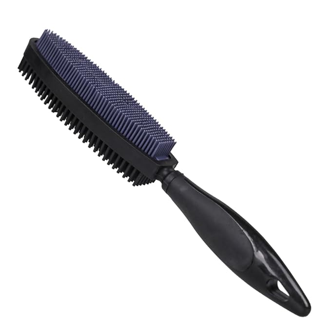 Premium Rubber Pet Hair Brush - Removes Hair from Couches & Pets' Coats B