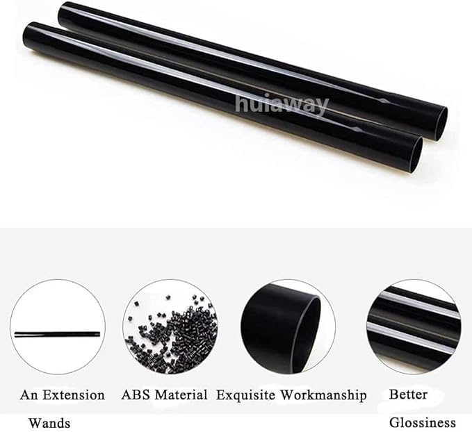 6 Pcs 1.25inch Universal Vacuum Extension Wand Vacuum Attachments 1 1/4 inch, 1 1/4" Friction Fit Extension Wand, Vacuum Cleaner Extension Tube