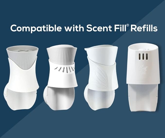 Scent Fill Sweet & Spicy Cinnamon Nutmeg Plug in Air Freshener, 4 Scented Oil Refills