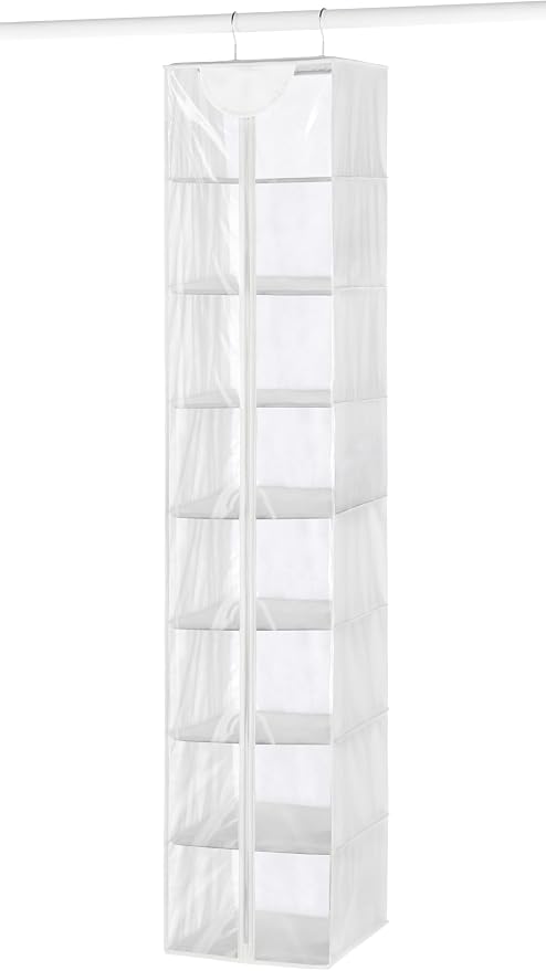 Whitmor Crystal Clear Hanging Sweater Bag - White (Pack of 6)