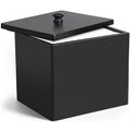Disposable Face Towel Holder Wooden Facial Towel Storage Box with Lid for XL Black Bathroom Counter Organizer for Makeup Remover Wipes Vanity Travel Essentials