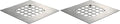 Danco 11045 Snap-in Shower Strainer & Drain Cover, Brushed Nickel (Pack of 2)