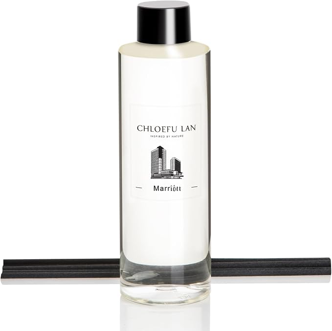 Chloefu LAN Hotel Scented Oil Diffuser Refill 200ml/6.76 fl oz Natural Essential Scented Oil - Best for Aromatherapy, SPA and Home, 0% Alcohol, Unique Blend to Promote Sleep & Relieve Stress