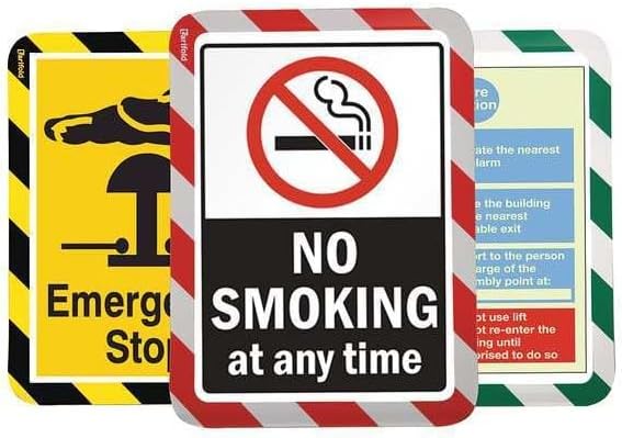 Tarifold Sign Holder,Black; Yellow,10 1/4" H,PK2 P194994-1 Each