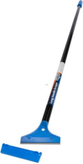 Unger Professional Long Handle Floor Scraper Tool with 4ft (48”) Handle, Reversible Blade Tool for Cleaning Concrete, Linoleum Flooring, Vinyl, Tile, High-Gloss, Marble