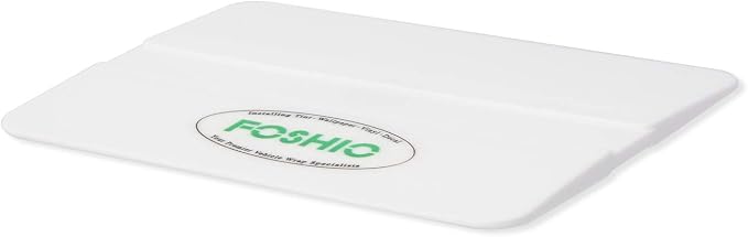 FOSHIO 4 Pack Professional Car Vinyl Applicator Tools 4 Inch Economical Squeegee for Window Tinting, Vinyl Decals, Sign Making, Vinyl Film Installing - White PP Plastic Scraper