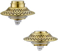 2 Pack Bathtub Drain Stopper with Removable Hair Catcher, 3-in-1 Pop-up Drain Plug Fits 1.38 to 1.8 Inch Holes, Upgrade Shower Drain Cover with Stainless Steel Filter