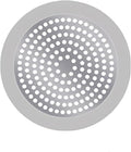 Shower Drain Hair Catcher 3.5 inch Small, Bathroom Sink Hair Stopper Sink Drain Cover Fliter Weighted Stainless and Silicone Shield (3.5 in)