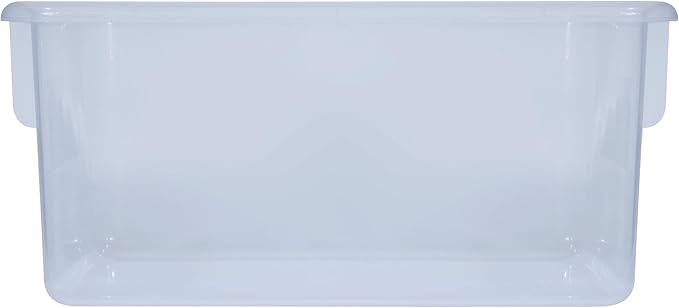 Wood Designs Cubby Storage Bin, Heavy Duty Plastic Containers for Kids Translucent Clear Cubby Tray Set of 20