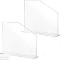2 PCS Acrylic Sink Splash Guard Clear Splash Guard for Kitchen Sink Area 16.14 * 13.38 Inch Clear Freestanding Panel Barrier with Base