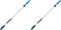 Unger Professional Connect & Clean 3’-6’ Aluminum Telescopic Extension Pole with Locking Cone & Quick-Flip Clamp – Compatible with Cleaning Tool Attachments, Window Cleaning & Dusting Tool (Pack of 2)