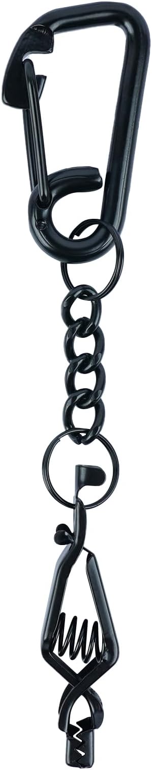 KUNN Metal Glove Clips with Stainless Steel Carabiner Clip, Portable Glove Clips for Work Glove, Glove Holder for Wall Mount