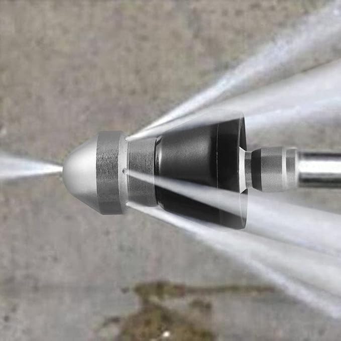 2023 Sewer Cleaning Tool High-pressure Nozzle, Drain Augers, Sewer Pipe Dredging And Cleaning Tools for Pipe Unclogging - Drain Clog Remover | Hair Clog Remover | Toilet Clog Remover (A)