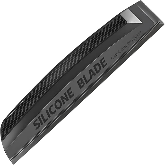 11.8 Inch Soft Silicone One-Piece Car Window Squeegee | ergonomic grip, flexible scratch-safe edge, wet-surface cleaning, works on glass and mirrors, automotive accessories