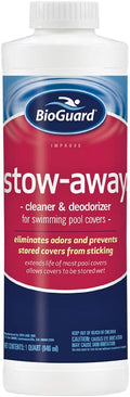 BioGuard Stow Away Cleaner & Deodorizer for Pool Cover, 1 Quart, Single | Eliminates Odors, Aids in Stain and Soil Removal, Extends Life of Pool Covers