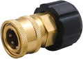 Pressure Washer Hose Adapter, M22 to 3/8 Quick Connect Socket | For Patio Cleaning/Driveway Washing/Outdoor Cleaning, M22 Female To 3/8 Quick Connect, Quick To Install, Long-lasting,5000PSI