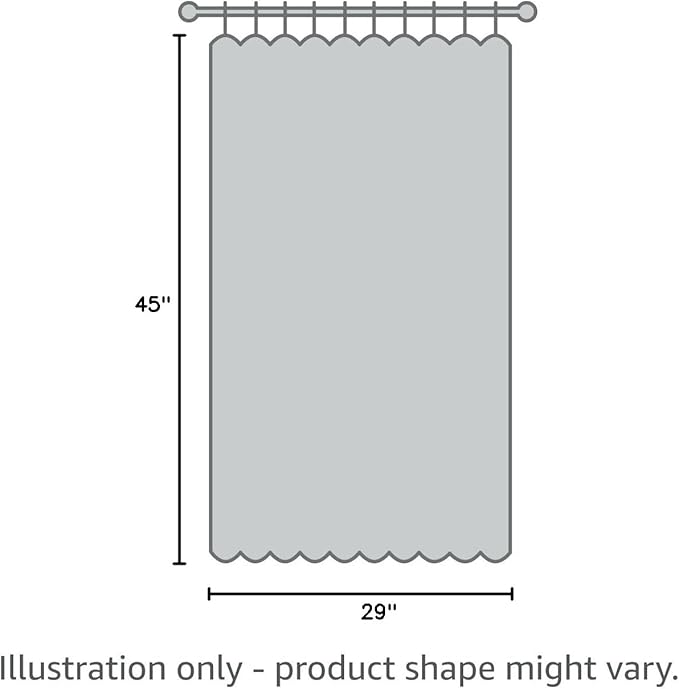 RYB HOME Dorm Curtains Room Darkening, 45 inch Length Privacy Window Treatment Thermal Insulated Covers for Shortage Room Studio Nursery, W29 x L45 inch, 2 Panels, Dark Green