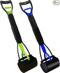 ienjoyed 2-Pack Pooper Scooper for Large Small Dogs Heavy Duty, 28" Long Handle Poop Scoop for Yard, Grass, Gravel, Dog Poop Grabber with High Strength Material and Durable Spring