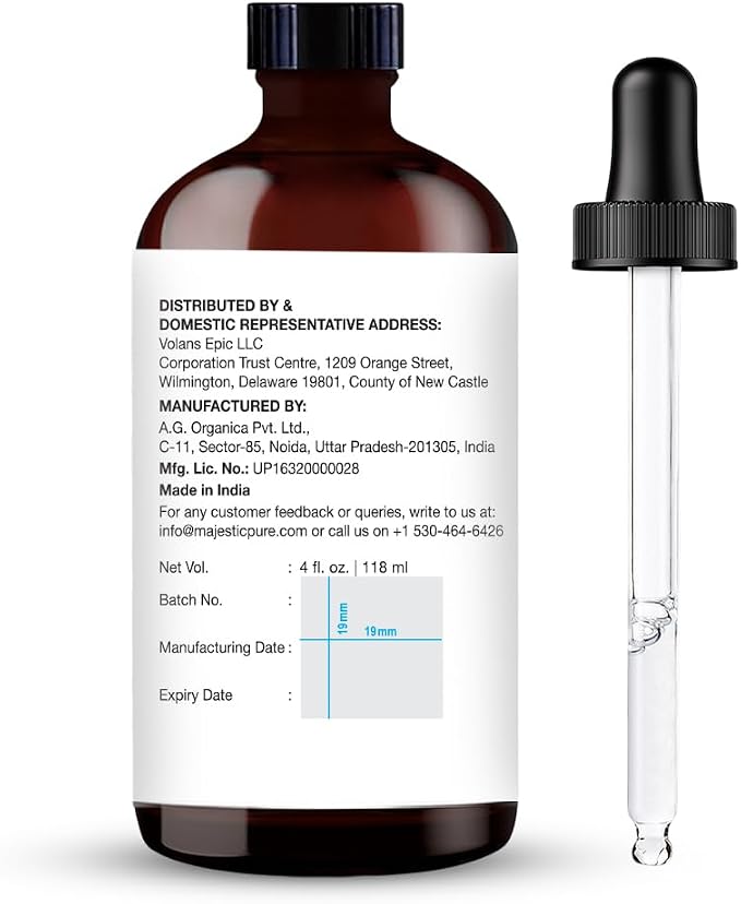 Majestic Pure Grapefruit Essential Oil for Diffuser - 4 Fl Oz | 100% Natural Essentials Oils Ideal for Humidifier, Air Freshening, Cleaning Home, Bath, Steam Inhalation and Massage