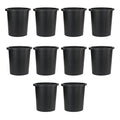 Jalema Re-Solution Office Wastebaskets, 4.75 Gallon, Black, 10 Pack | 10 office wastebaskets, 4.75 gallon, post-consumer recycled plastic, black, for office or home