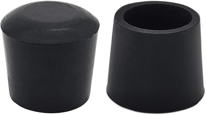 Flyshop Furniture Table Covers Non-Slip Durable Rubber Leg Tips Chair Leg Caps Floor Protector Round Black 4PCS Size 22mm, 7/8"