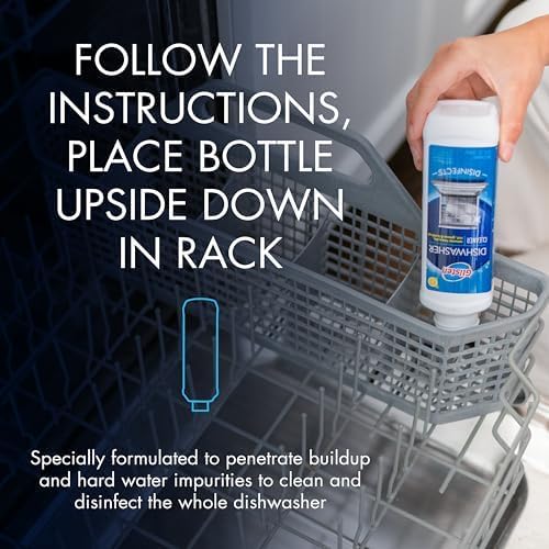 Glisten Dishwasher Magic Machine Cleaner and Disinfectant, 4 Bottles
