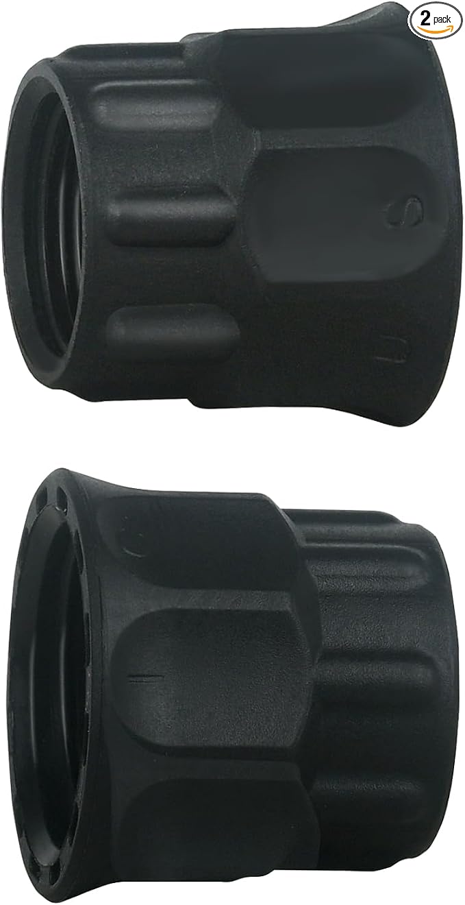DUSICHIN Garden Hose Adapter Pressure Washer Gun to Water Hose Fitting, Garden Hose 3/4 GHT Female 2 PCS to Power Washer Handle M22 Metric Thread Female Fitting 3/4" GHT To M22 Joint DUS2600