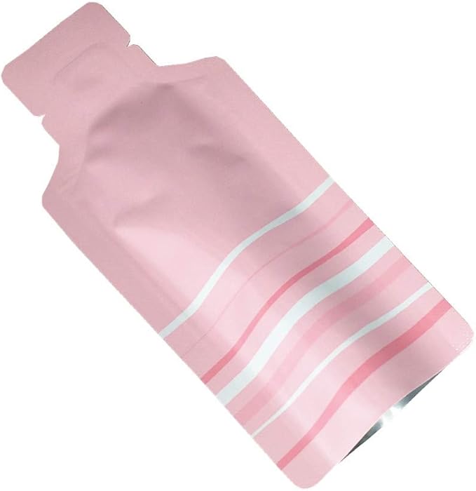 100 Pack 2.36x4.7 inch Heat Seal Sample Mylar Packets for Portable Travel Toiletries Empty Disposable Liquid Shampoo Pouch Single Serving Coffee Powder Condiments Food Storage (Pink)