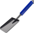 15in Fireplace Ash Shovel Solid Iron Gardening Shovel | Fireplace Tools with Rubber Handle for Fire Pit Fireplace Solo Stove Scoop Charcoal