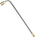 Washer Gutter Cleaner Attachment,Pressure Washer Gutter Rod for Lance/Wand 1/4 Inch Quick Connect,90 Degrees Curved Rod (14 inch)