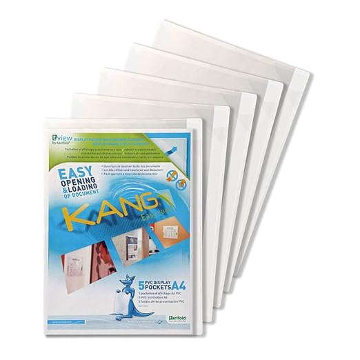 Tarifold P194674 Kang Easy Load Repositionable Adhesive, Corner Close (Pack of 5)