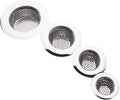 Drain Hair Catcher,Drain Stoper,Shower Drain Cover for Bathtub, Kitchen Sink Strainer, Stainless Steel Bathroom Sink, Drain Stopper with (4 PCS,2.1 in to 4.5 in)