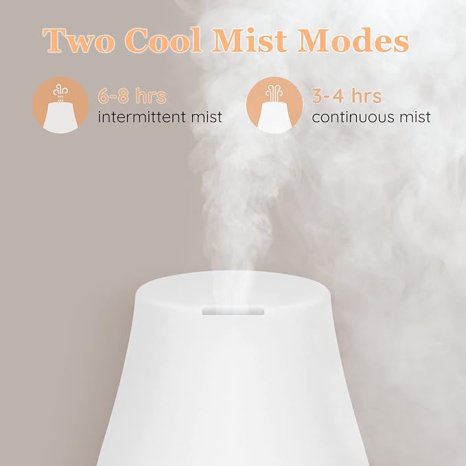 Homeweeks Essential Oil Diffuser for Room 100 ML 1 Pack | Aromatherapy Scent Diffuser Adjustable Mist Mode, Cool Mist, Auto Off Ultrasonic Aroma Fragrance Diffuser for Bedroom Office