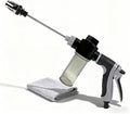 High Pressure Garden Hose Nozzle Sprayer with Plastic Soap Foam Dispenser Bottle, Heavy Duty Car Wash Foam Gun, Adjustable Nozzle for Gardening, Solar Panel Cleaning, Pet Showering
