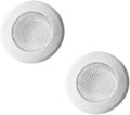 Drain Hair Catcher,Drain Stoper,Shower Drain Cover for Bathtub, Kitchen Sink Strainer, Stainless Steel Bathroom Sink, Drain Stopper with (2 PCS,White,4.5 in)