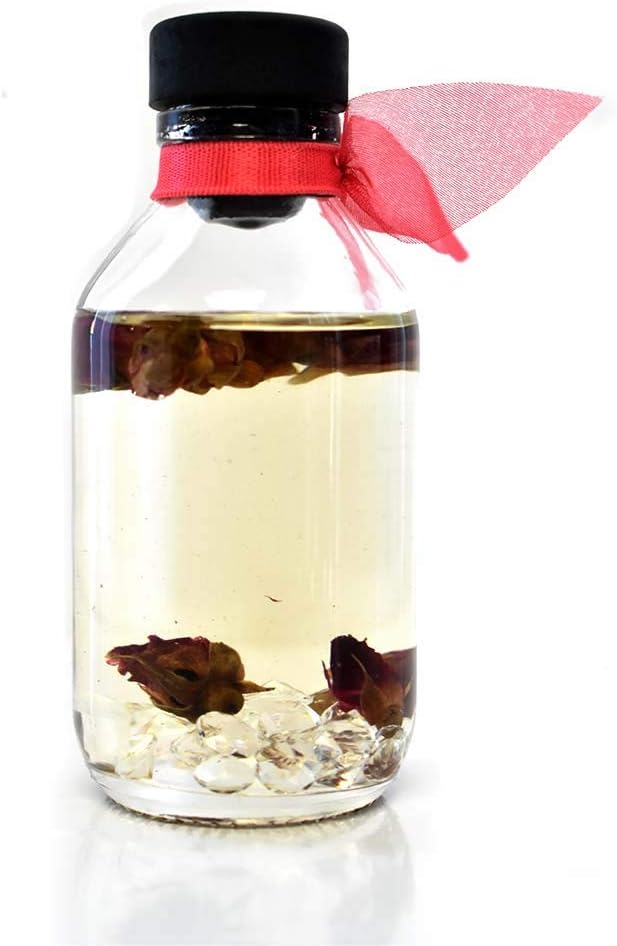 Reed Diffuser Set - Velvet Rose Scented Diffuser with Sticks | Home Fragrance Reed Diffuser for Bedroom, Bathroom Shelf Décor, with Real Florals in the Bottle - Made in the USA