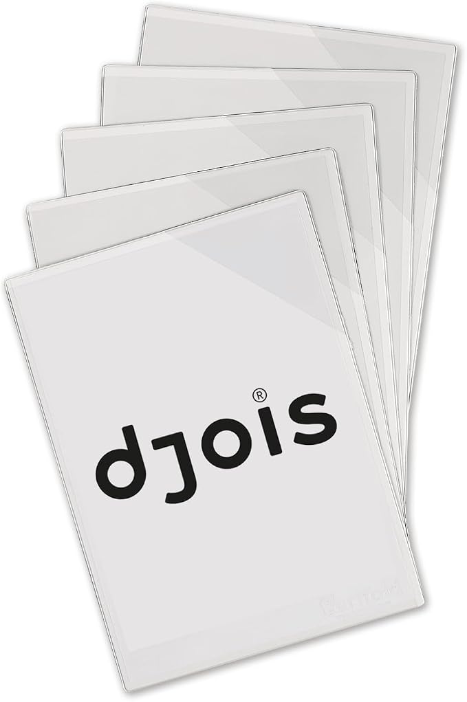 Tarifold EasyLoad Repositionable Document Pockets, Letter Size, 5 Pack | 5 clear repositionable pockets, double-sided opening, corner closure, each holds up to 10 letter-size sheets