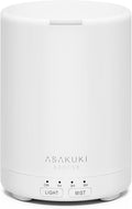 ASAKUKI Essential Oil Diffuser for Home 300 ml Quiet | Automatic Shut-Off, Aromatherapy Diffuser, 7 LED Lights for Living Room, Kitchen, Bedroom, Hotel - Pure White