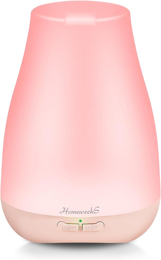Homeweeks Essential Oil Diffuser for Room 100 ML 1 Pack | Aromatherapy Scent Diffuser Adjustable Mist Mode, Cool Mist, Auto Off Ultrasonic Aroma Fragrance Diffuser for Bedroom Office