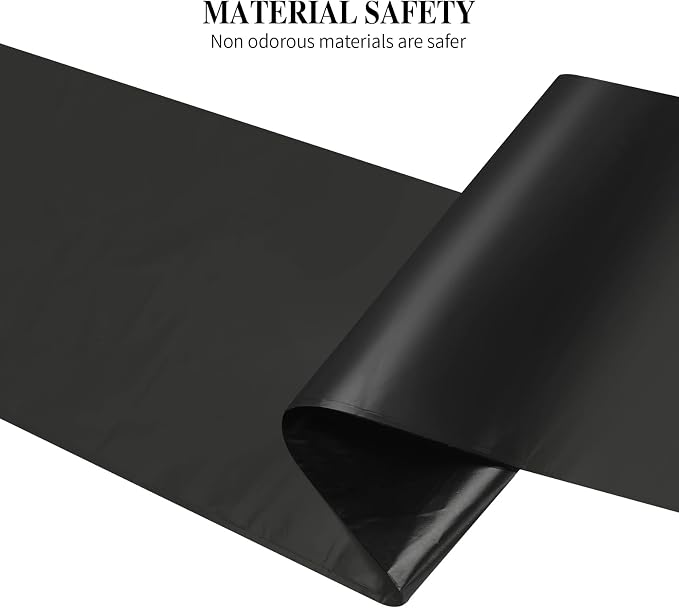 5 Rolls Small Trash Garbage Bags, 4 Gallon 200 Counts (Black) | Strong Thin Material Disposable Kitchen Garbage Bags, Durable Plastic Trash Bags for Office Home Bedroom Garden Waste Bin