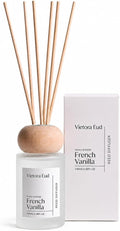 French Vanilla Reed Diffuser, 3.5 Fl Oz | Warm vanilla Diffuser; Long-lasting for 12 Weeks, Gift Set for Bedroom, Bathroom, Living Room or Office