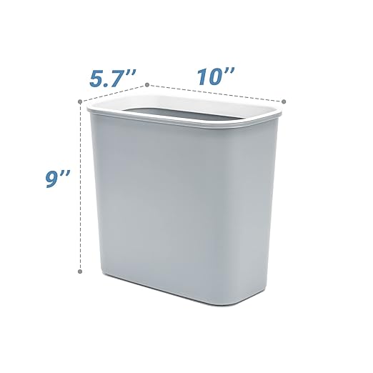 Skyflame Magnetic Hanging Trash Can, 2.1 Gallon Plastic Garbage Container, Multi-Function Grill Hanging BBQ Utensils Organizer Holder, Use for Kitchen/Bedroom/Bathroom/Camping/Grills