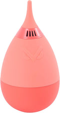 VSGO Camera Air Blower for Lens and Sensor Cleaning, Orange | One-Way Air Valve; Tumbler Base Keeps Nozzle Raised; Soft Silicone Body; Easy-Squeeze Design; Pocket-Friendly