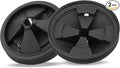 2Pcs 3 3/8" Garbage Disposal Splash Guard, Quiet Garbage Disposal Rubber Drain Insert, Sink Splash Guard QCB-AM Replacement for InSinErator Evolution Series, Removable Garbage Disposal Parts